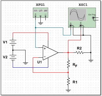 627_Example of a non-inverting operational amplifier circuit.jpg